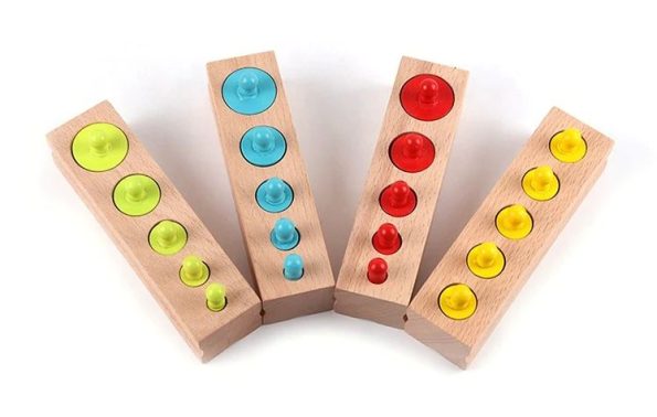 Montessori Thinks - Κύλινδροι με Υποδοχές Χρωματιστοί