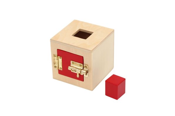 Montessori Thinks - Ξύλινος Δίσκος με 6 Διάτρητα Κουτιά Κλειδαριές