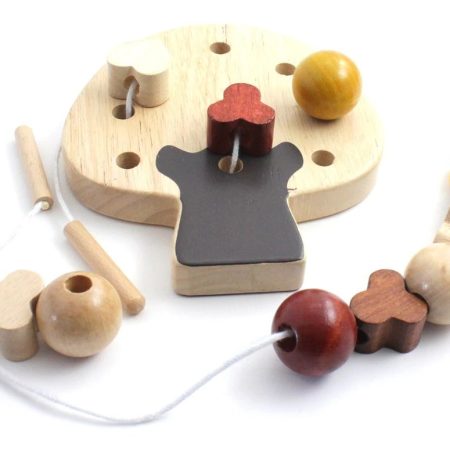 Montessori Thinks - Ξύλινο Παιχνίδι με Κορδόνι