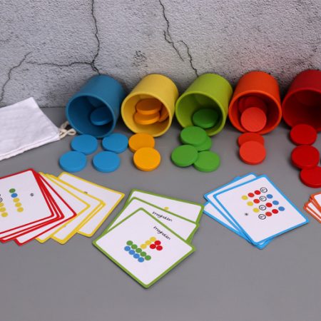 Montessori Thinks - Πολύχρωμα Κουπάκια και Μάρκες
