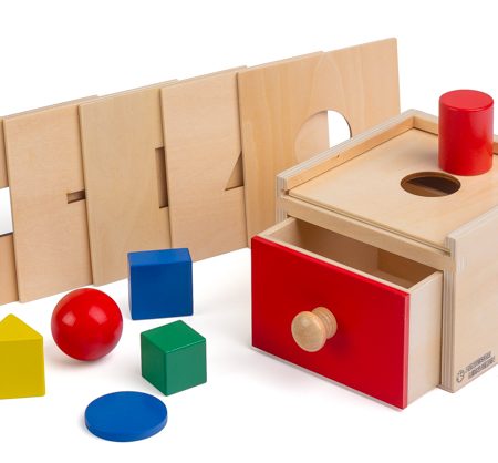 Montessori Thinks - Κουτί με Συρτάρι και διαφορετικά Γεωμετρικά Σχήματα 6 σε 1