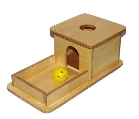 Montessori Thinks - Ξύλινο Κουτί με Μπάλα και Δίσκο