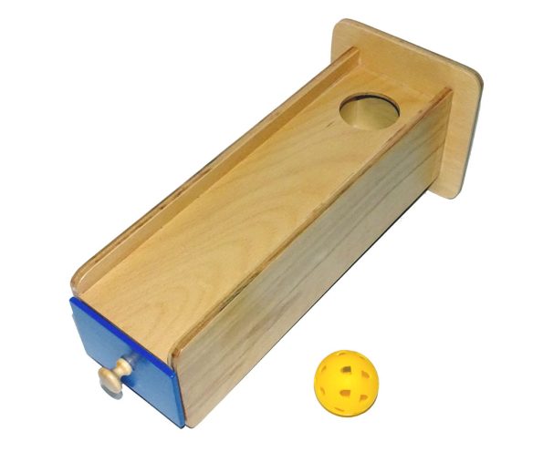 Montessori Thinks - Ξύλινο Κουτί με Μπάλα και Συρτάρι