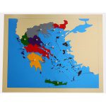 Montessori Thinks - Χάρτης της Ελλάδας - Παζλ