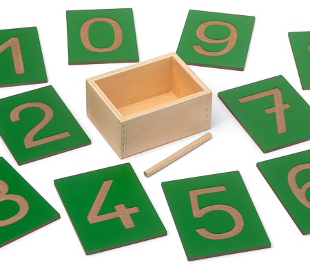 Montessori Thinks - Αριθμοί 0-9 σε ξύλινο κουτί