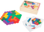 Montessori Thinks - Ξύλινο Παζλ Εξάγωνο - Παιχνίδι Εκμάθησης